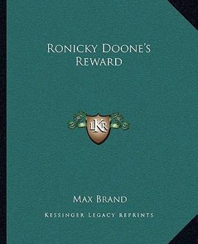 Paperback Ronicky Doone's Reward Book