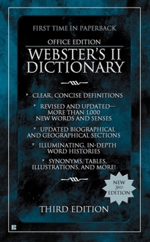 Mass Market Paperback Webster's II Dictionary: Office Edition, Third Edition Book
