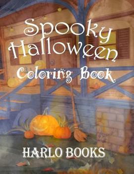 Paperback Spooky Halloween Coloring Book: Halloween Coloring Book for Relaxation, Meditation & Stress Relief Book