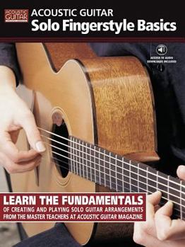 Paperback Acoustic Guitar Solo Fingerstyle Basics: Book with Online Audio [With CD] Book