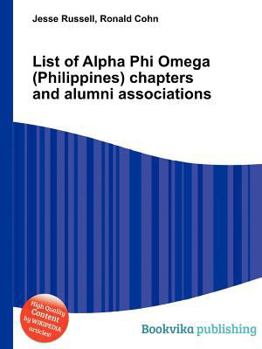 Paperback List of Alpha Phi Omega (Philippines) Chapters and Alumni Associations Book