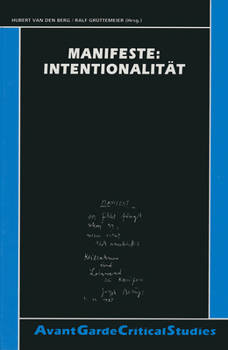Paperback Manifeste: Intentionalität [German] Book