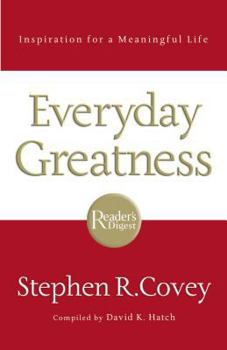 Hardcover Everyday Greatness: Inspiration for a Meaningful Life Book