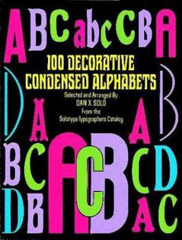Paperback 100 Decorative Condensed Alphabets Book