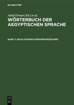 Hardcover Ruckläufiges Wörterverzeichnis [German] Book