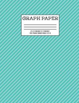 Paperback Graph Paper: Notebook Green Stripe Cute Pattern Cover Graphing Paper Composition Book Cute Pattern Cover Graphing Paper Composition Book