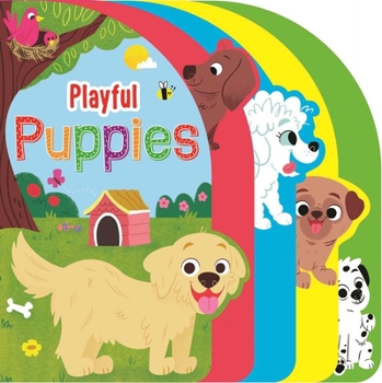 Board book Playful Puppies: Shaped Board Book