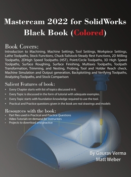 Hardcover Mastercam 2022 for SolidWorks Black Book (Colored) Book