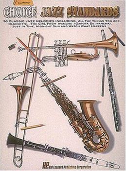 Paperback Choice Jazz Standards - Clarinet Book