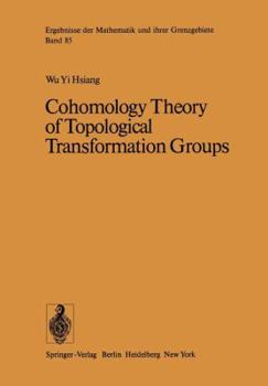 Paperback Cohomology Theory of Topological Transformation Groups Book