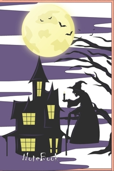 Notebook: Halloween Journal Notebook 6 x 9 In Blank Lined 120 Pages - Wide Ruled with Soft Matte Cover