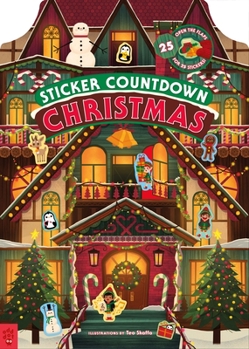 Hardcover Sticker Countdown: Christmas Book