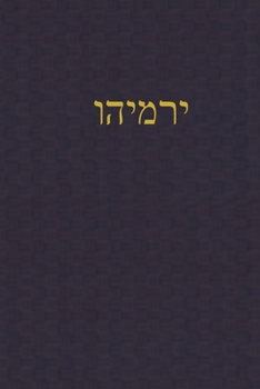 Paperback Jeremiah: A Journal for the Hebrew Scriptures Book