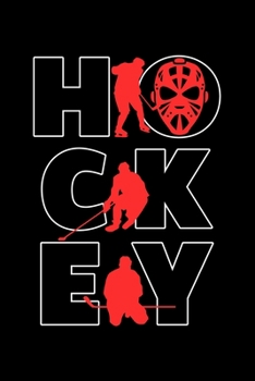 HOCKEY: Dot Grid Journal, Diary, Notebook, 6x9 inches with 120 Pages.
