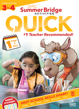 Paperback Summer Bridge Activities(r) Quick, Grades 3 - 4 Book