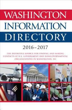 Hardcover Washington Information Directory 2016-2017 Book