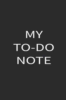 Paperback My To-Do Note Book