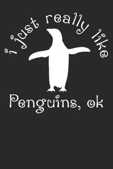 Paperback Notebook: Penguins Dot Grid 6x9 120 Pages Book