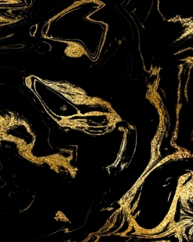 Paperback Black and Gold Marble Composition Notebook - Large Ruled Notebook - 8x10 Lined Notebook (Softcover Journal / Notebook / Diary) Book