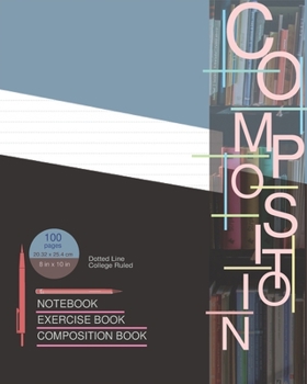 Composition Book/Notebook/Exercise Book: College Ruled/Lined-Margined-Weldon-Blue-Cover-Large-Sized(8 in x 10 in )-100-Pages-Black & White-Interior-Note-taking/Composition/Classroom-Writing/Journals/A