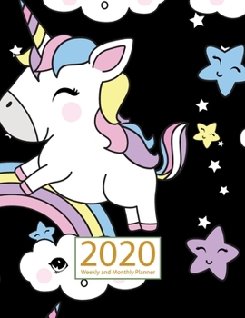 Paperback Unicorn 2020 Planner Weekly and Monthly: Jan 1, 2020 to Dec 31, 2020: Weekly & Monthly Planner + Calendar Views - Inspirational Quotes and Watercolor Book