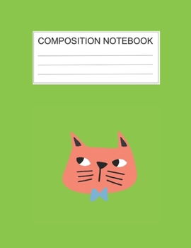 Composition notebook: Ruled (8.5 x 11 in), 110 Pages: Diary Book For Girl, Journal Notebook For Kids, Writing Journal Lined, Cute Pets green (8.5 x 11 in), 110 Pages (cute composition green)