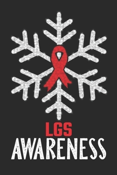 Paperback LGS Awareness: Christmas Snowfall College Ruled LGS Awareness Journal, Diary, Notebook 6 x 9 inches with 100 Pages Book