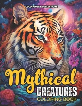 Paperback Mythical Creatures Coloring Book: Fantasy Meets Nature: A Coloring Odyssey Through Mythical Realms Book