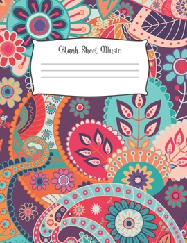 Blank Sheet Music Notebook Kids: Music Manuscript Paper / White Marble Blank Sheet Music / Notebook for Musicians  / Composition Books Gifts 100 Pages (8.5x11), perfect for learning