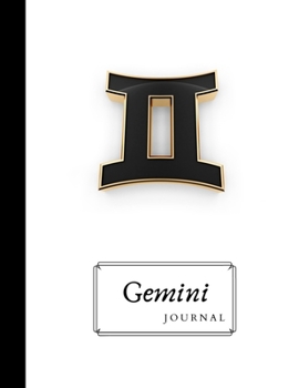 Gemini Zodiac Bullet Journal White : Positive, Zodiac Diary Journal with Dots Composition Notebook Inspirational (110 Pages, 8. 5x11, Dots)