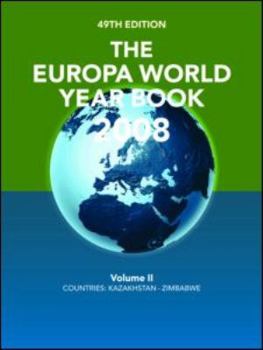 Hardcover The Europa World Year Book 2008 Volume 2 Book