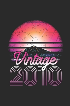 Paperback Vintage 2010: Graph Paper Notebook (6 x 9 - 120 pages) Birthday Themed Notebook for Daily Journal, Diary, and Gift Book