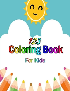 Paperback 123 Coloring book for kids: 28 pages 8.5x11 inches Book