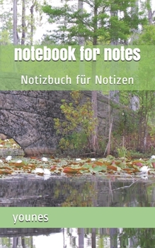 Paperback notebook for notes: Notizbuch f?r Notizen Book