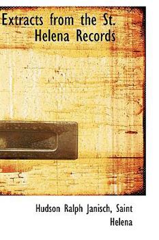 Paperback Extracts from the St. Helena Records Book