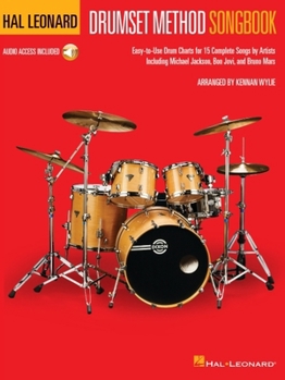 Paperback Hal Leonard Drumset Method Songbook: Easy-To-Use Drum Charts for 15 Complete Songs [With Digital Audio] Book