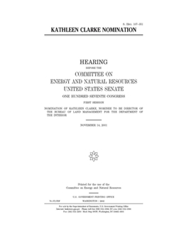 Paperback Kathleen Clarke nomination Book