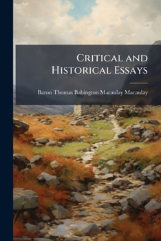 Paperback Critical and Historical Essays Book