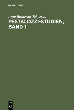 Hardcover Pestalozzi-Studien, Band 1 [German] Book