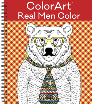 Spiral-bound Colorart Coloring Book - Real Men Color Book
