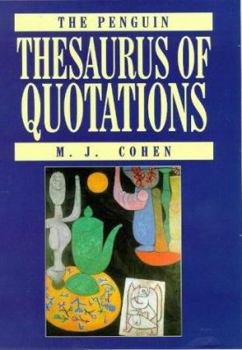 Hardcover Thesaurus of Quotations, the Penguin Book