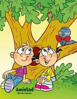 Paperback Amistad libro de colorear 1 [Spanish] Book