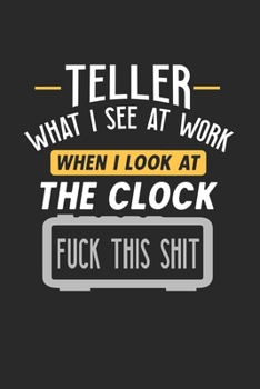 Teller What I See At Work: Funny Journal | 6x9 Notebook | 120 pages | Dot Grid