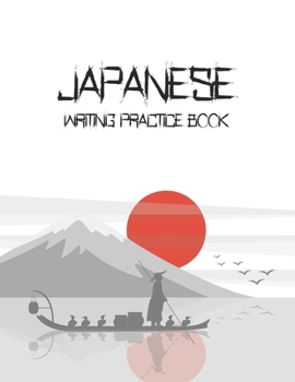 Paperback Japanese Writing Practice Book: Kanji Practice Paper: Traditional Japanese Bird Fisherman Book