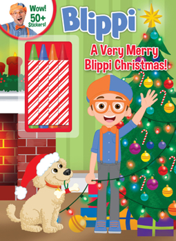 Paperback Blippi: A Very Merry Blippi Christmas Book