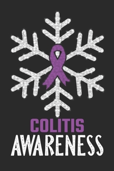 Colitis Awareness: Christmas snowfall College Ruled Colitis Awareness Journal, Diary, Notebook 6 x 9 inches with 100 Pages