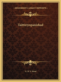 Hardcover Taittiriyopanishad Book