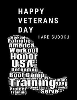 Paperback Happy Veterans Day Navy: 100 Medium Puzzles In Large Print Veterans Day [Large Print] Book