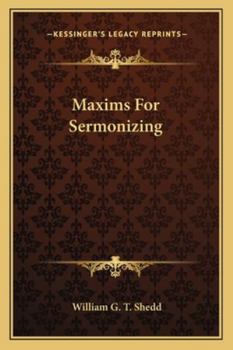 Maxims for Sermonizing