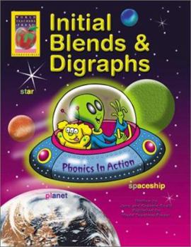 Paperback Initial Blends and Digraphs, Phonics in Action Book
